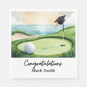 Golf Abschluss für Golfspieler auf Golfplatz Serviette