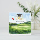 Golf-Abschluss Glückwünsche 2026 Karte (Stehend Vorderseite)