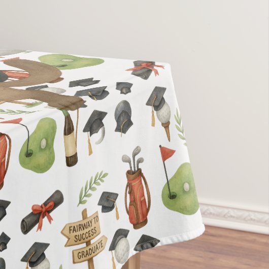 Golf Abschluss zum Thema Cat Lover Golfer Tischdecke (Beispiel)