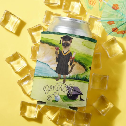 Golf Abschluss zum Thema Golfer auf Grün Dosenkühler (In Situ Sommer)