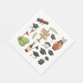 Golf Abschluss zum Thema Golfer auf Grün Serviette (Ecke)