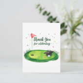 Golf-Abschlussfeier Postkarte (Stehend Vorderseite)