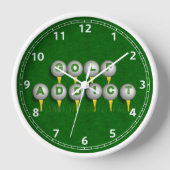 Golf Addict Geschenke Uhr (Vorderseite)