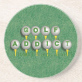 Golf Addict Getränkeuntersetzer (Vorne)