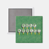 Golf Addict Magnet (Vorderseite/Rückseite)