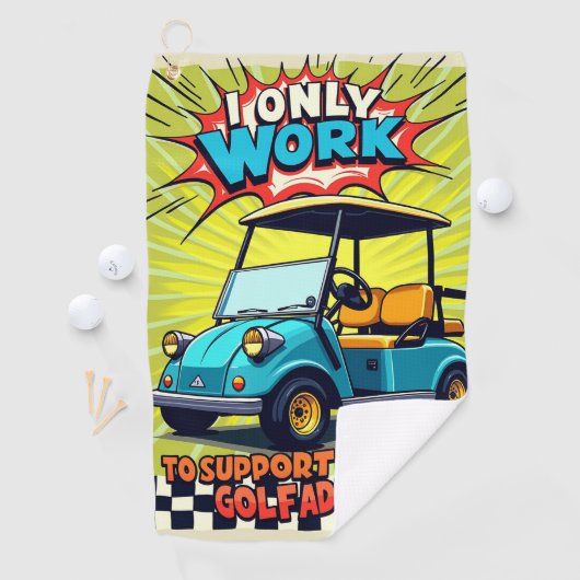 Golf Addiction Spaß Golfhandtuch (Insitu)