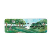 Golf-Adresse-Etikett (Vorne)