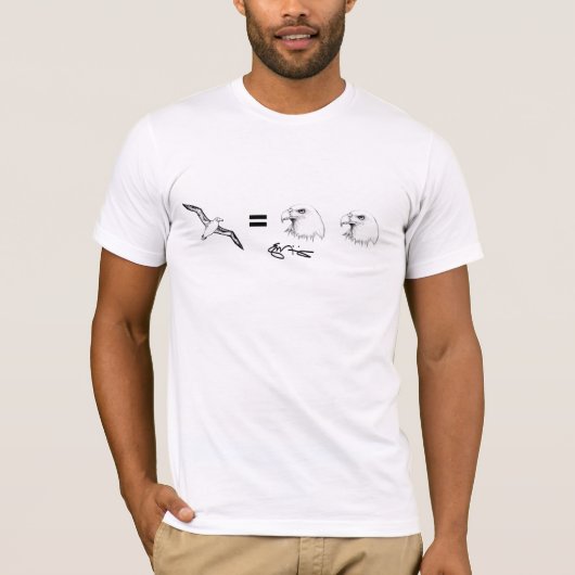 Golf - Albatros = doppeltes Eagle T-Shirt (Vorderseite)