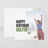 Golf Alles Gute zum Geburtstag Golfer (Vorne/Hinten)