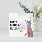 Golf Alles Gute zum Geburtstag Golfer (Stehend Vorderseite)