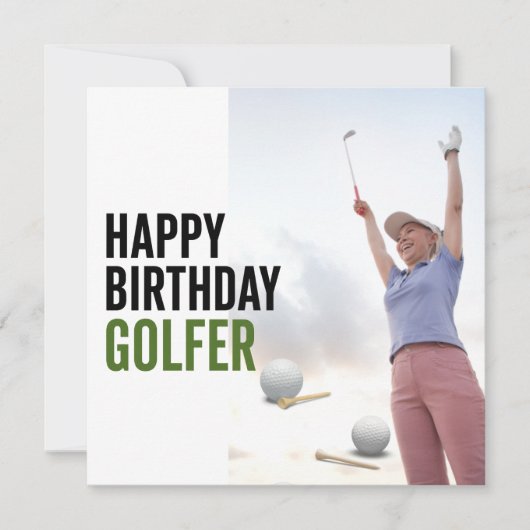 Golf Alles Gute zum Geburtstag Golfer (Vorderseite)