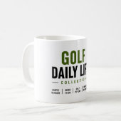 Golf Alltag Golfer Kaffeetasse (Vorderseite Links)