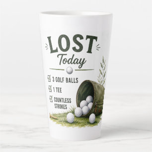 Golf Alltagsleben Lustige Checkliste Milchtasse