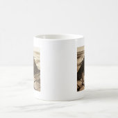 Golf am PyramideSepia getont Kaffeetasse (Mittel)