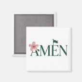 Golf Amen Pink Golf Tournament Birthday Party Girl Magnet (Vorderseite/Rückseite)
