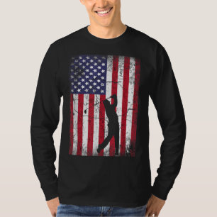 Golf American Flag 4. Juli Damen Geschenk T-Shirt