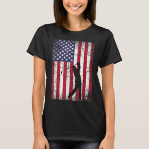 Golf American Flag 4. Juli Damen Geschenk T-Shirt