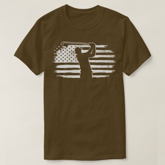 Golf American Flag T-Shirt (Design vorne)