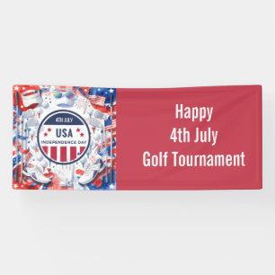 Golf Amerikanisches Thema 4. Juli Unabhängigkeit Banner