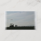 Golf an der Dämmerungs-Visitenkarte Visitenkarte (Rückseite)