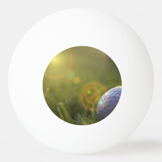 Golf an einem sonnigen Tag Tischtennisball (Vorderseite)