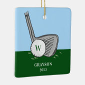 Golf Anfangsbuchstabe Keramikornament (Rechts)