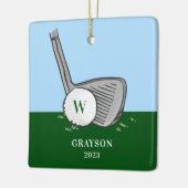 Golf Anfangsbuchstabe Keramikornament (Links)