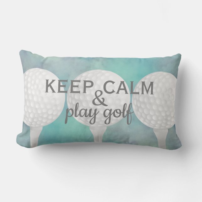 Golf-Angebot für Golfer in Blau und Weiß Lendenkissen (Vorderseite)
