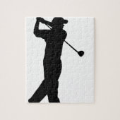 Golf-Antriebs-Silhouette Puzzle (Vertikal)