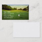Golf-Anweisung Visitenkarte (Vorne/Hinten)