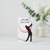 Golf-Anweisung Visitenkarte (Stehend Vorderseite)