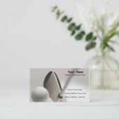 Golf-Anweisung Visitenkarte (Stehend Vorderseite)