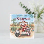 Golf Arizona Christmas Greeting Feiertagskarte (Stehend Vorderseite)