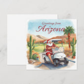 Golf Arizona  Christmas Greeting  Feiertagskarte (Vorne/Hinten)