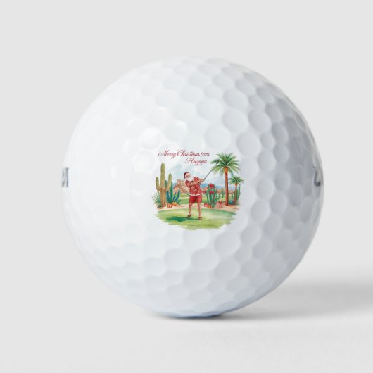 Golf Arizona Weihnachtsgruß Golfball (Vorderseite)