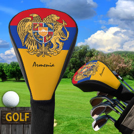 Golf Armenien und Armenische Flagge / Golf Clubs A Golf Headcover