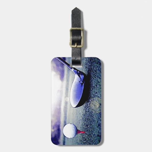 Golf Artwork Gepäckanhänger (Vorderseite vertikal)