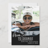 Golf Athlete Abschluss Ankündigung Einladung (Vorderseite)