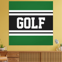 GOLF Athletic Fun Green Schwarz-weiß Racing Streif