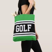 GOLF Athletic Green Schwarz-weiß Racing Stripes Tasche (Von Nahem)