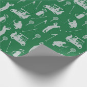 Golf auf dem Grün Geschenkpapier (Ecke)