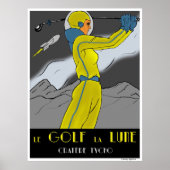 Golf auf dem Mond Poster (Vorne)