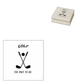 Golf auf dem Weg Gummistempel (Stempel)
