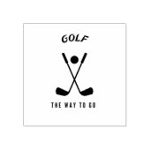 Golf auf dem Weg Gummistempel (Prägung)