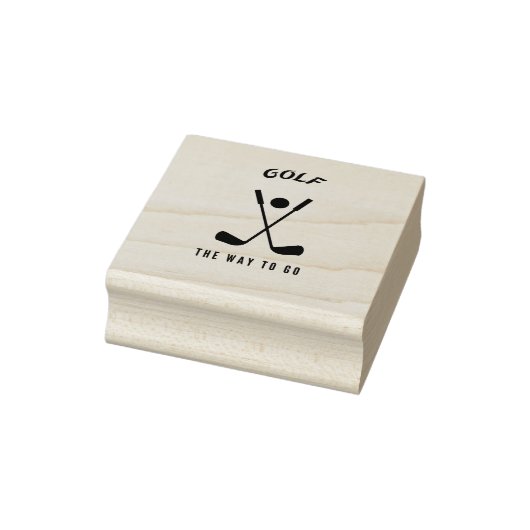 Golf auf dem Weg Gummistempel (Stempel)