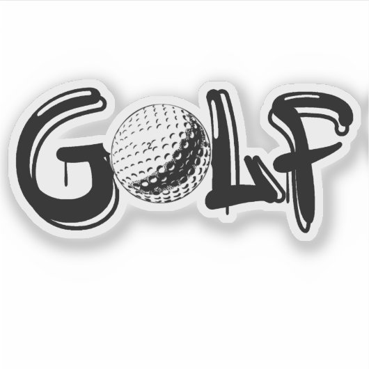 GOLF AUFKLEBER (Vorderseite)