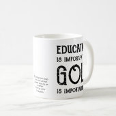 Golf Ausbildung Golfer Personalisiert Kaffeetasse (VorderseiteRechts)