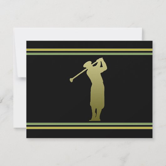 Golf-Ausflug-Party Einladung (Vorderseite)