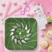 Golf Ausflug Quadratischer Papier Teller (Party)