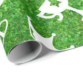 Golf-Ausrüstung auf grünem Gras Hintergrund Geschenkpapier (Rolleneckpunkt)